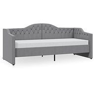 SHUMEE válenda s USB 90 × 200 cm, světle šedá, 337183 - Postel