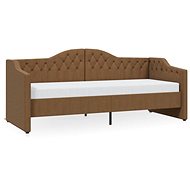 SHUMEE válenda s USB 90 × 200 cm, textil, hnědá, 337187 - Postel