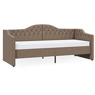 SHUMEE válenda s USB 90 × 200 cm, textil, taupe, 337191 - Postel