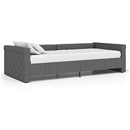 SHUMEE válenda s USB 90 × 200 cm, tmavě šedá, 337194 - Postel