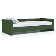 SHUMEE válenda s USB 90 × 200 cm, textil, tmavě zelená, 337199 - Postel