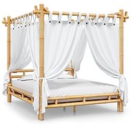 Postel s nebesy 160 × 200 cm bambus, 340051 - Postel