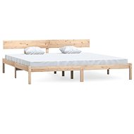 Rám postele masivní borovice 200 × 200 cm, 810167 - Postel