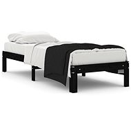Rám postele černý masivní dřevo 75 × 190 cm Small Single, 810329 - Rám postele