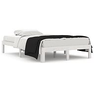 Rám postele bílý masivní dřevo 120 × 190 cm Small Double, 810336 - Rám postele