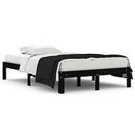 Rám postele černý masivní dřevo 120 × 190 cm Small Double, 810339 - Rám postele