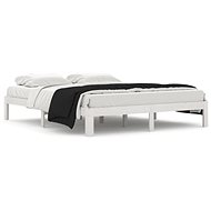 Rám postele bílý masivní borovice 160 × 200 cm, 810376 - Postel