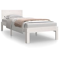 Rám postele bílý masivní dřevo 75 × 190 cm Small Single, 810456 - Rám postele