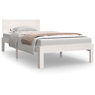 Rám postele bílý masivní dřevo 90 × 190 cm Single, 810461 - Rám postele