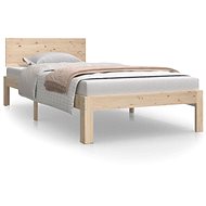 Bed frame solid pine 90 × 200 cm, 810480 - Bed