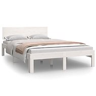 Rám postele bílý masivní borovice 120 × 200 cm, 810491 - Bed