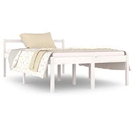 Rám postele bílý masivní dřevo 120 × 190 cm Small Double, 810585 - Rám postele