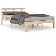 Rám postele masívne drevo 140 × 190 cm, 814734 - Rám postele