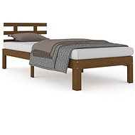 Rám postele medově hnědý masivní dřevo 90 × 200 cm, 814742 - Postel