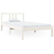 Rám postele bílý masivní dřevo 90 × 190 cm Single, 814850 - Rám postele