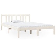Rám postele bílý masivní dřevo 120 × 190 cm Small Double, 814855 - Rám postele