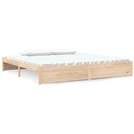 Rám postele masivní dřevo 200 × 200 cm, 814969 - Bed