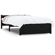 Rám postele černý masivní dřevo 90 × 190 cm Single, 815013 - Rám postele
