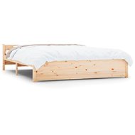 Rám postele masivní dřevo 150 × 200 cm King Size, 815049 - Rám postele