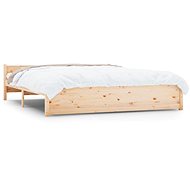 Rám postele masivní dřevo 200 × 200 cm, 815064 - Rám postele