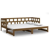 Výsuvná posteľ medovo hnedá masívna borovica 2× (90 × 190) cm, 820235 - Rám postele