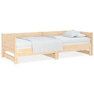 Výsuvná posteľ masívna borovica 2× (80 × 200) cm, 820257 - Rám postele
