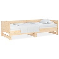 Výsuvná postel masivní borovice 2× (90 × 190) cm, 820262 - Rám postele