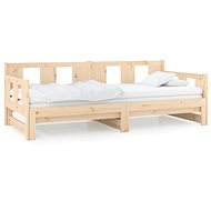 Pull-out bed solid pine 2× (80 × 200) cm, 820287 - Bed