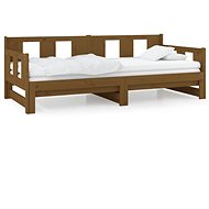 Výsuvná postel medově hnědá masivní borovice 2× (80 × 200) cm, 820290 - Postel