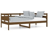 SHUMEE divan 90 × 200 cm, solid pine wood, honey brown, 820300 - Bed