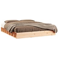 Rám postele 200 × 200 cm masivní dřevo, 820656 - Bed