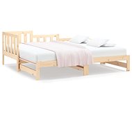 Pull-out bed 2× (90 × 200) cm solid pine, 820741 - Bed