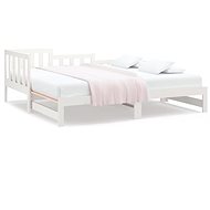 Pull-out bed white 2× (90 × 200) cm solid pine, 820742 - Bed