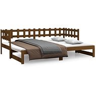 Výsuvná postel medově hnědá 2× (90 × 190 cm) masivní borovice, 820779 - Rám postele