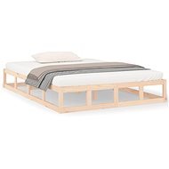 Rám postele 140 × 200 cm masívne drevo, 820796 - Rám postele