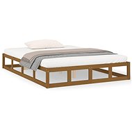 Rám postele medově hnědý 160 × 200 cm masivní dřevo, 820809 - Postel