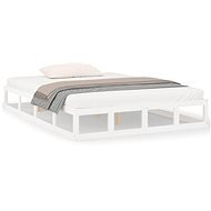 Rám postele bílý 180 × 200 cm Super King masivní dřevo, 820812 - Rám postele