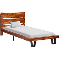 Bed frame with live edge solid acacia wood 90 cm - Bed Frame