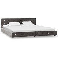 Bed frame gray velvet 180x200 cm - Bed Frame