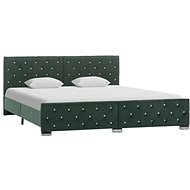 Bed frame dark green textile 180x200 cm - Bed Frame