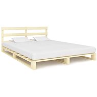 Bed frame made of solid pine pallets 200x200 cm - Bed