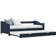 Pull-out bed / sofa frame gray pine wood 90x200 cm - Bed