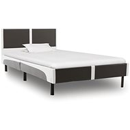 Bed frame gray-white faux leather 90x200 cm - Bed Frame