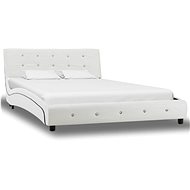 Bed frame white faux leather 120x200 cm - Bed Frame