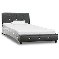 Bed frame gray faux leather 90x200 cm - Bed Frame