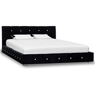 Bed frame black velvet 120x200 cm - Bed Frame
