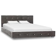 Bed frame gray velvet 120x200 cm - Bed Frame