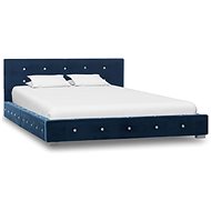 Bed frame blue velvet 120x200 cm - Bed Frame