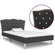 Bed frame dark gray textile 90x200 cm - Bed Frame