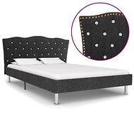 Bed frame dark gray textile 120x200 cm - Bed Frame